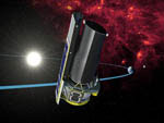 Télescope spatial Spitzer -Vue d'artiste
