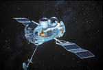 Télescope spatial CGRO -Vue d'artiste