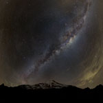 Voie lactée sur le Chimborazo