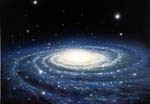 Notre galaxie, la Voie lactée -Vue d'artiste