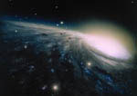 Vue d'artiste de notre galaxie