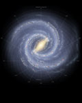 Notre galaxie-Position du Soleil -Vue d'artiste