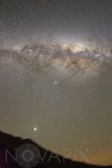 La Voie lactée dans le Scorpion et Jupiter