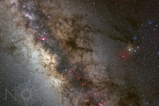 Le centre de notre galaxie, la Voie lactée