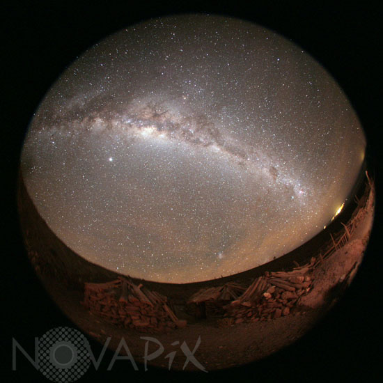 Voie lactée et Jupiter