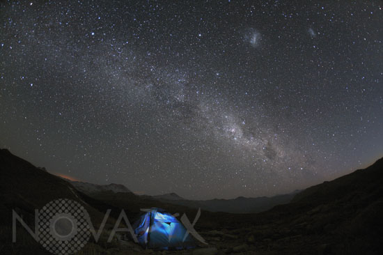 Camping under the Milky way