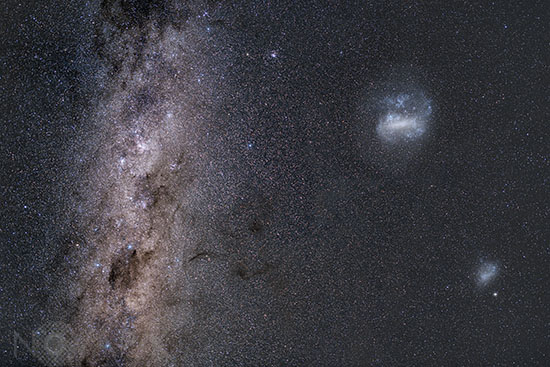 Voie lactée et Nuages de Magellan