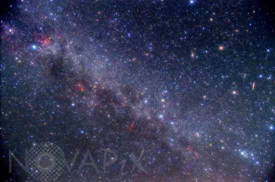 Voie lactée et constellations d'Automne