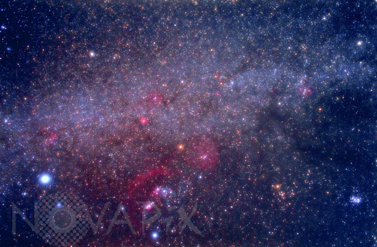 Voie lactée et constellations d'hiver