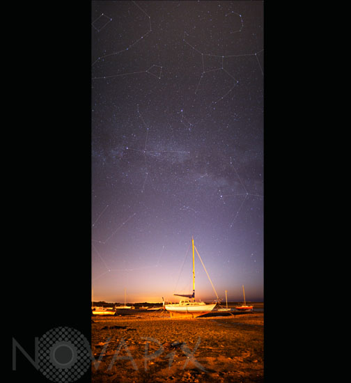 Summer triangle and Milky way