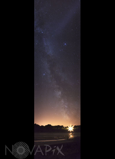 Summer triangle and Milky way
