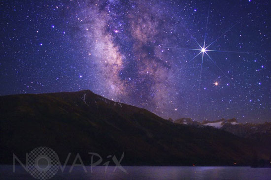 Jupiter et la Voie lactée