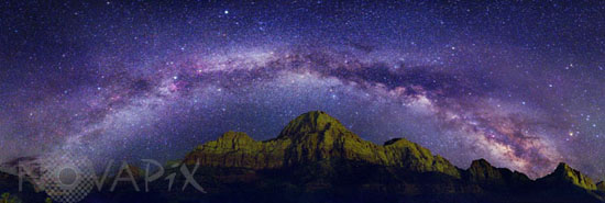 Voie lactée sur le Parc National de Zion