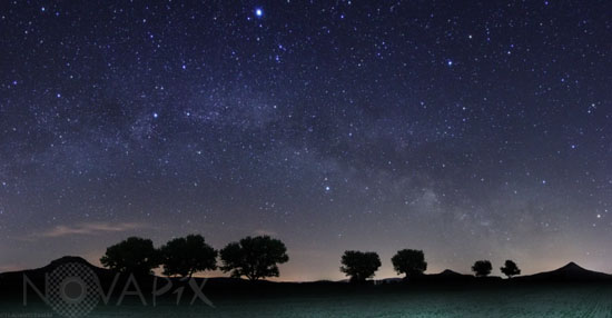 Summer Triangle and Milky Way