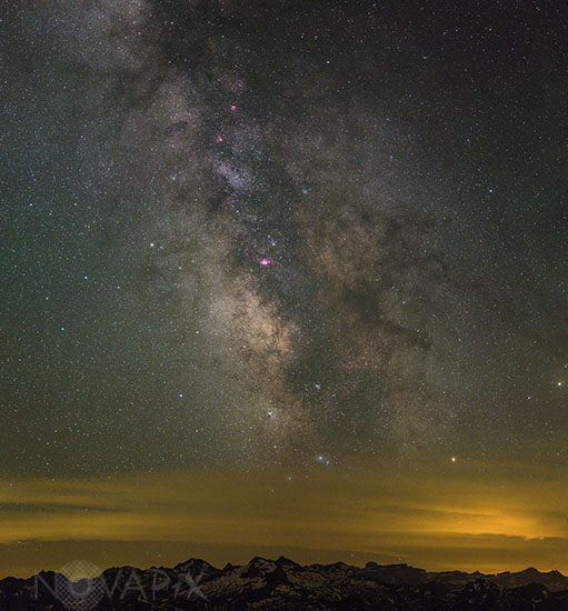 Voie lactée vue du Pic du Midi