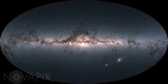 La voie lactée vue par le satellite Gaia