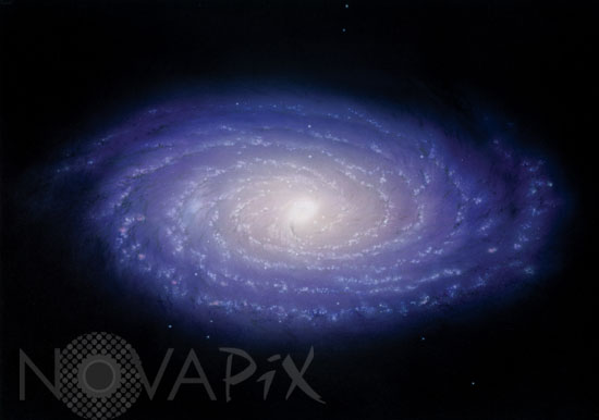 Notre galaxie, la Voie lactée -Vue d'artiste