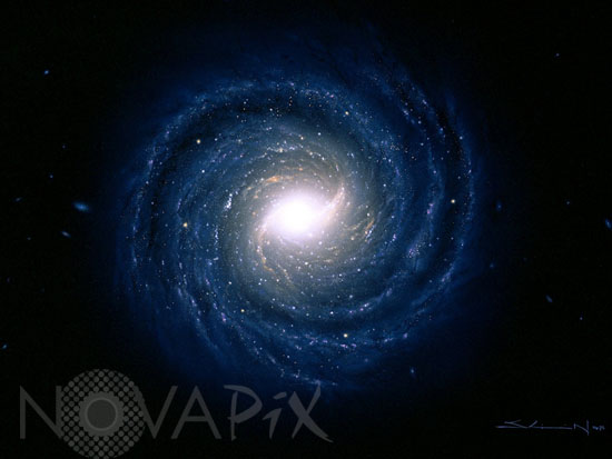 Notre galaxie, la Voie lactée -Vue d'artiste
