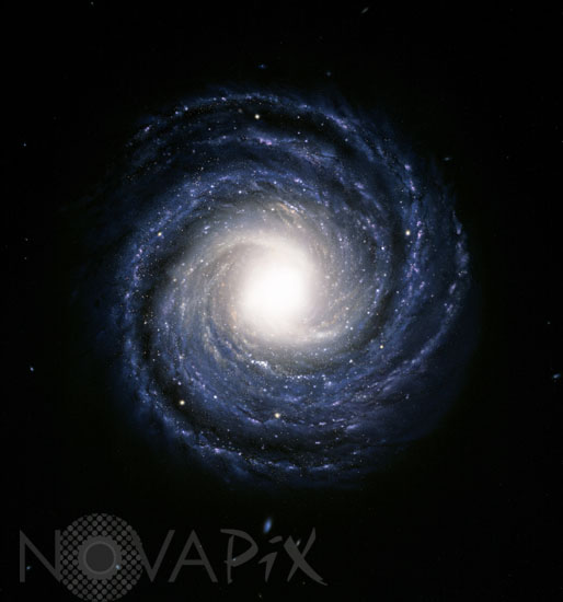 Notre galaxie, la Voie lactée -Vue d'artiste