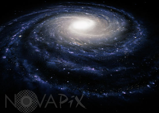Notre galaxie, la Voie lactée -Vue d'artiste