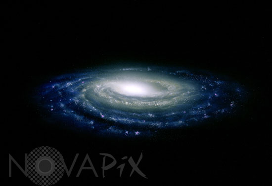 Notre galaxie, la Voie lactée -Vue d'artiste