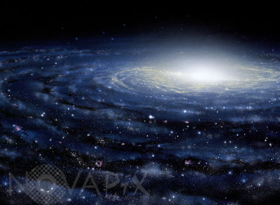 Our galaxy, the Milky Way. Artwork.