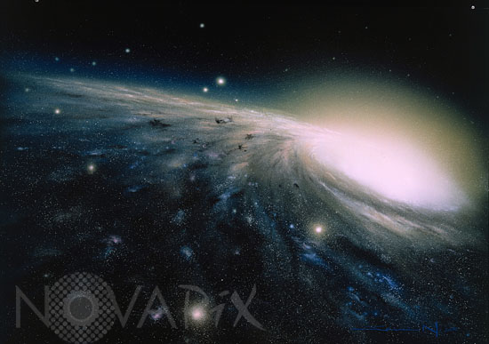 Our galaxy, the Milky Way. Artwork