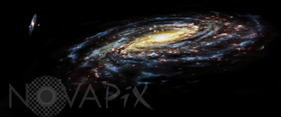 Notre galaxie - Vue d'artiste