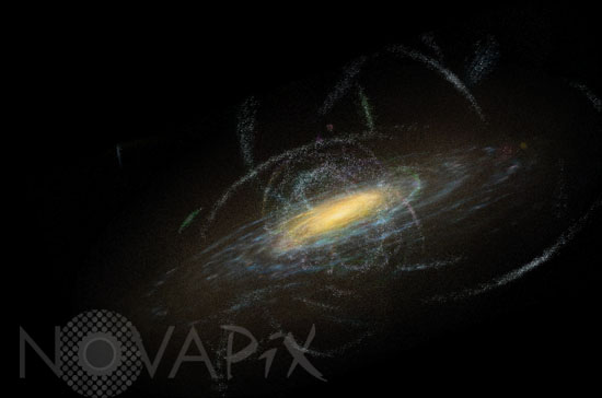Our galaxie and star streams - Artist view